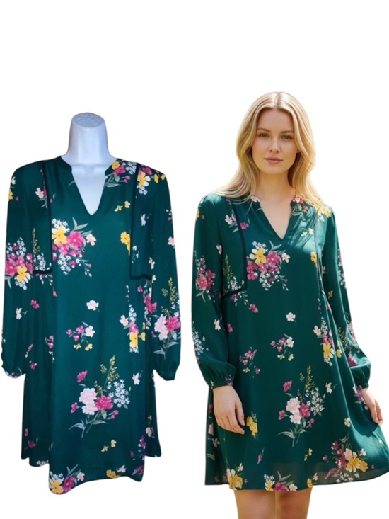 Old Navy Dresses & Skirts - Old Navy Boho Women’s XS Green Floral Lightweight Peasant Dress